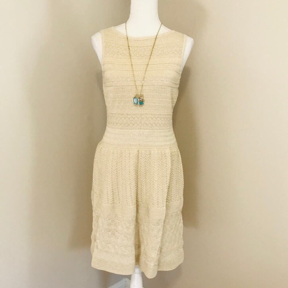 Ralph Lauren Gold Sweater Dress - Picture 1 of 7